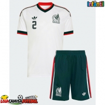 Camisa de Futebol México Jorge Sanchez #2 Equipamento Secundário Infantil Mundo 2026 Manga Curta (+ Calças curtas)